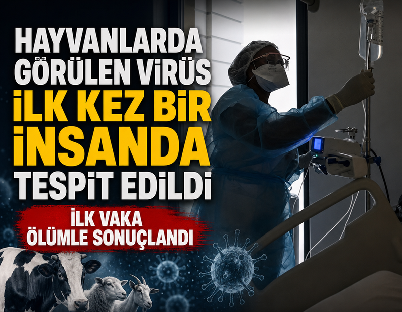Hayvanlarda görülen virüs ilk kez bir insanda tespit edildi: İlk vaka ölümle sonuçlandı