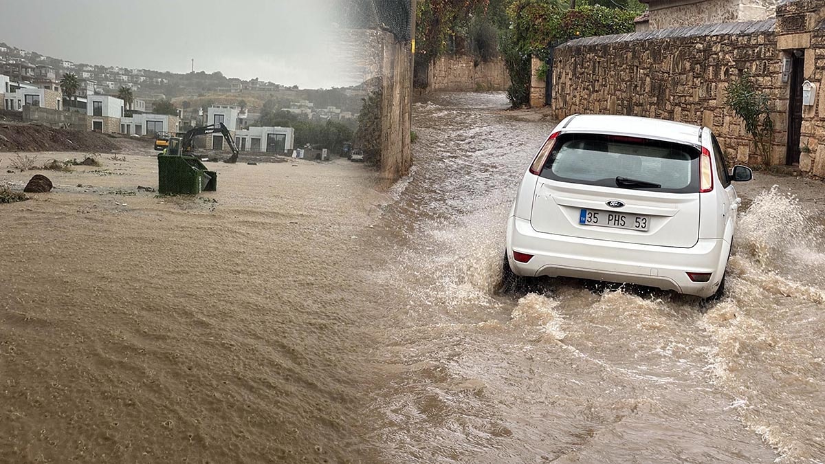 Görüntüler Türkiye’nin turizm başkentinden! Yollar trafiğe kapandı, iş yerlerini su bastı