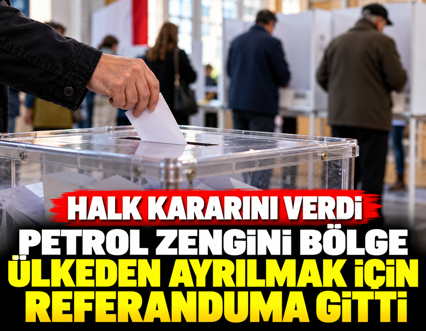 Petrol zengini bölge ülkeden ayrılmak için referanduma gitti