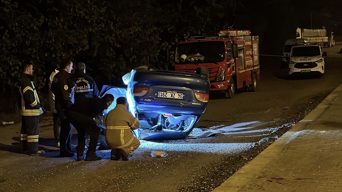 Safranbolu’da otomobil devrildi: Sürücü yaralandı