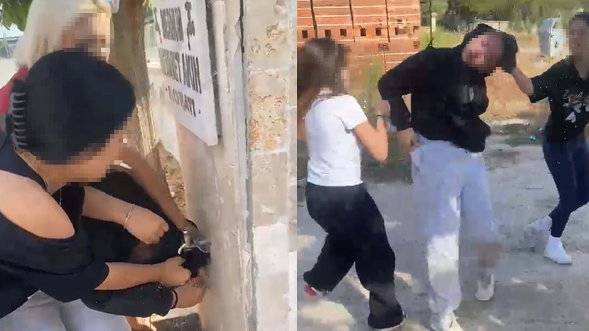 Öce ıslattılar sonra dövdüler! Liseli kızların yaptıkları 'pes' dedirtti