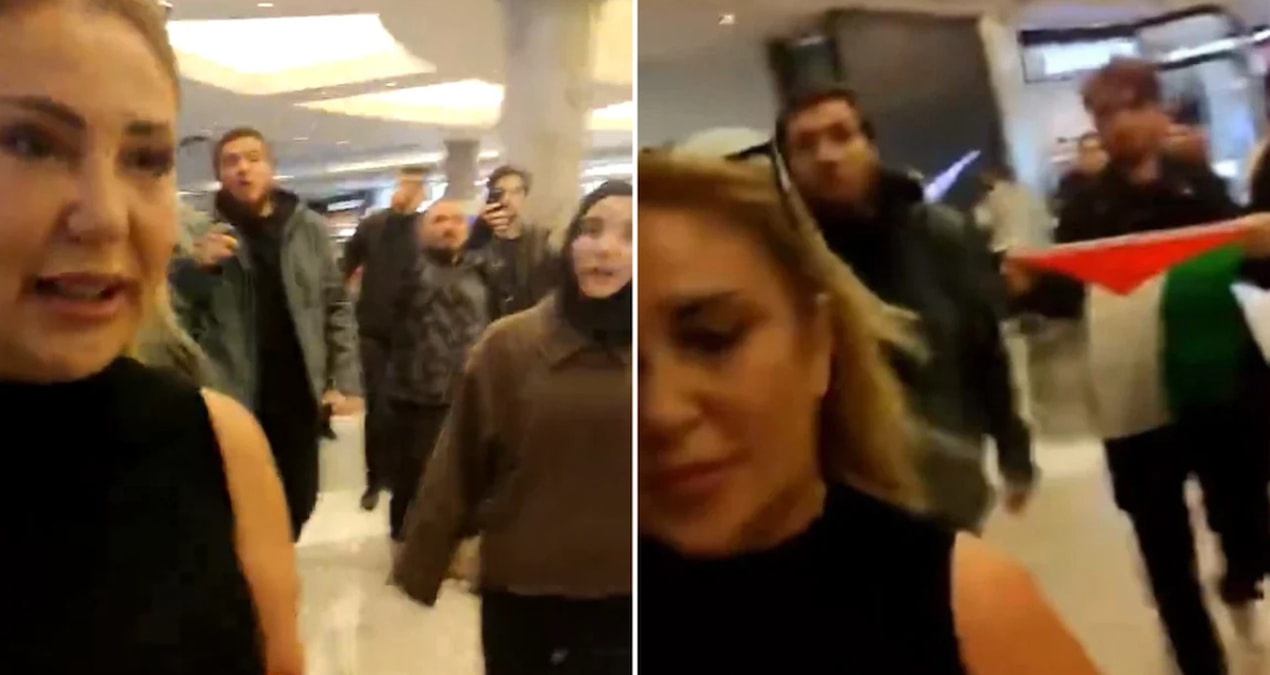 İstinye Park’ta İsrail gerginliği! Klodya Medina protestosu