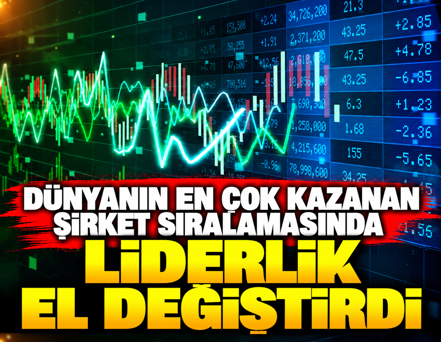 Dünyanın en çok kazanan şirket sıralamasında liderlik el değiştirdi