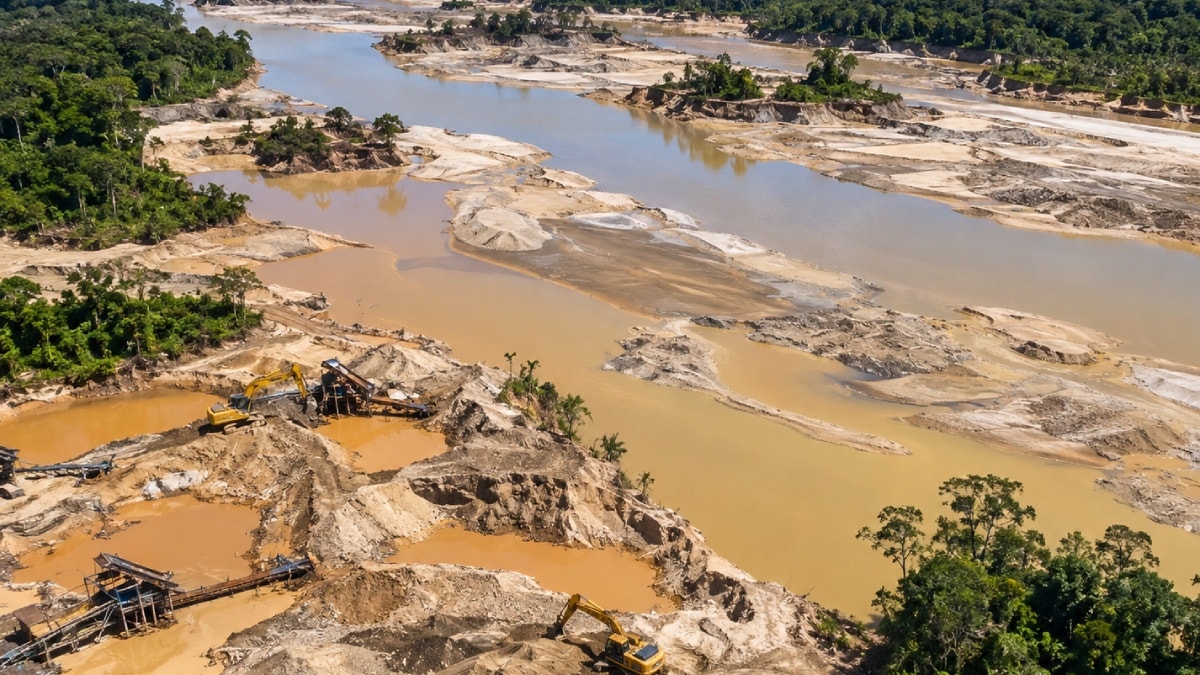 Altın madenciliği nehri felakete sürükledi