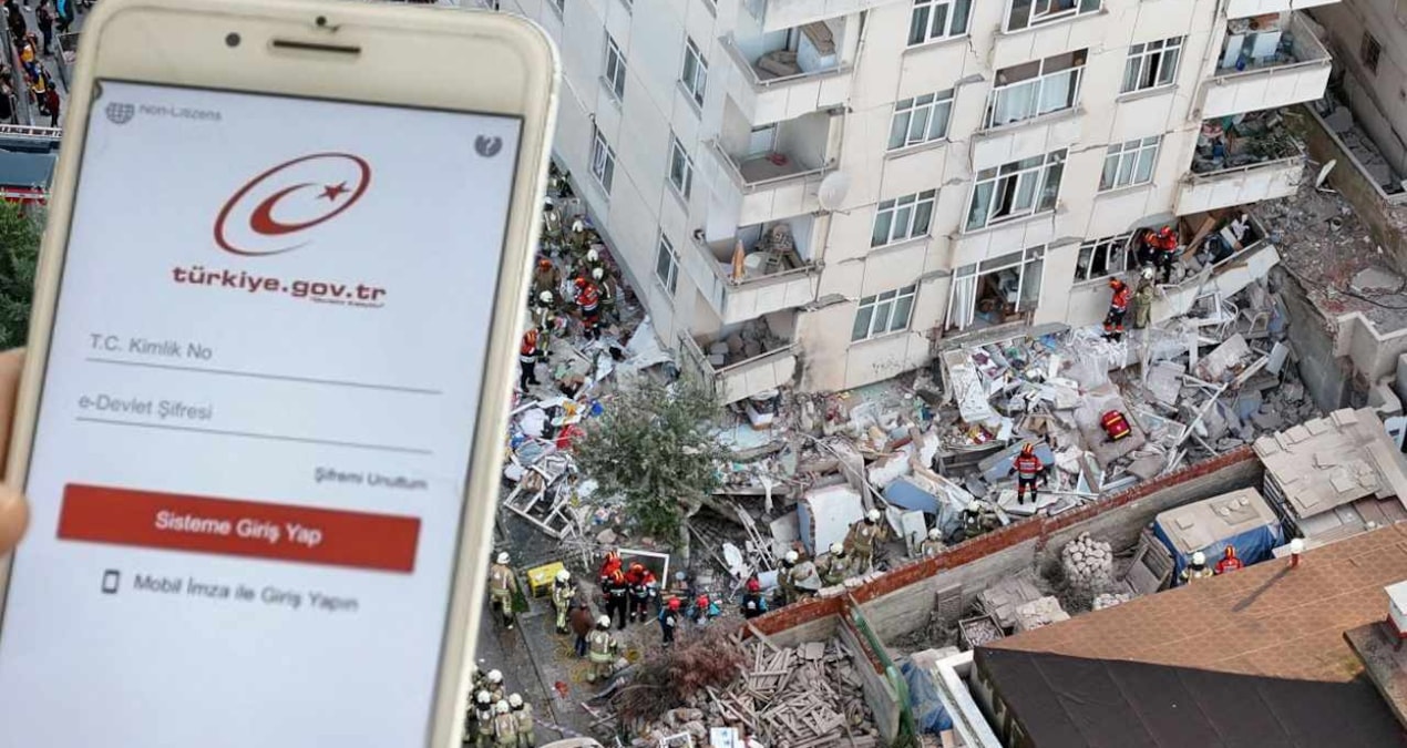 Maltepe’de bina çöktü, herkes e-Devlet’e koştu: Bu kod yazıyorsa eviniz tehlikede