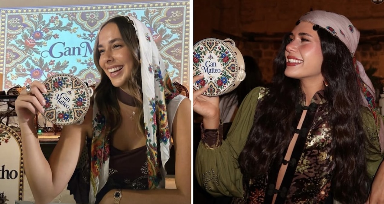 Sosyete vaftiz için Mardin'e gitti: Tef çalıp zılgıt çektiler