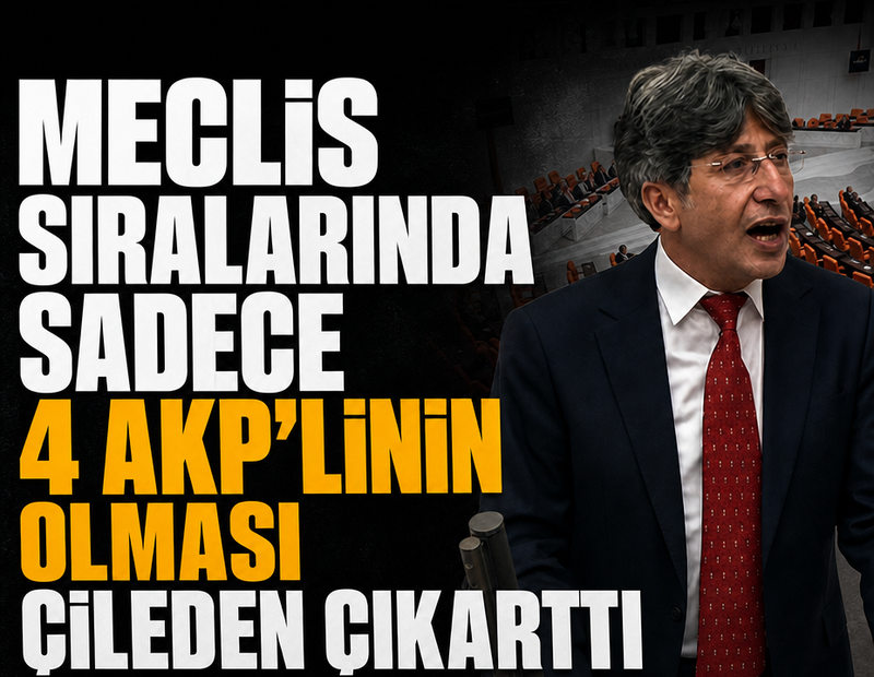 TBMM görüşmelerinde sadece 4 AKP'linin olması DEM vekilini çileden çıkardı
