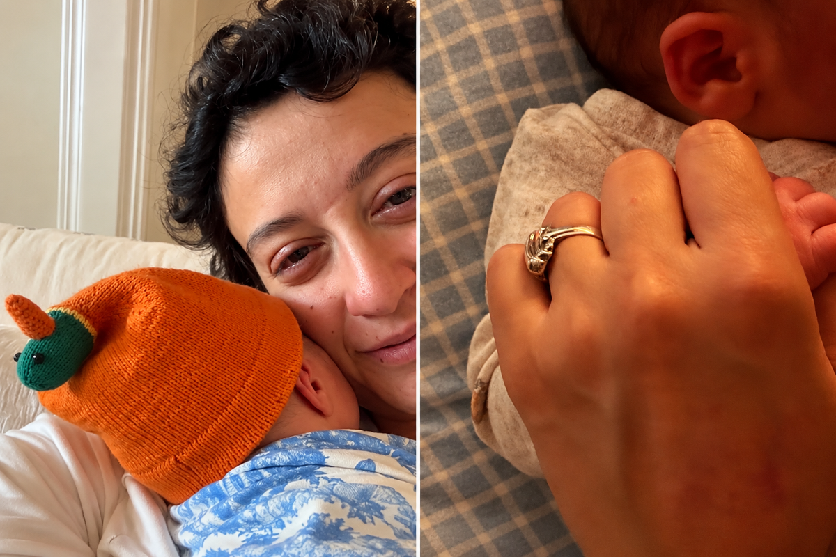 Melike Şahin'den oğlu Robin'le ilk fotoğraflar!