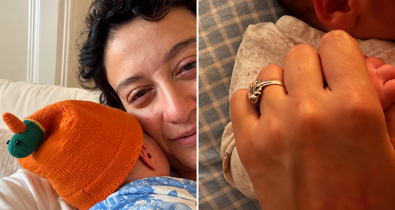 Melike Şahin'den oğlu Robin'le ilk fotoğraflar!