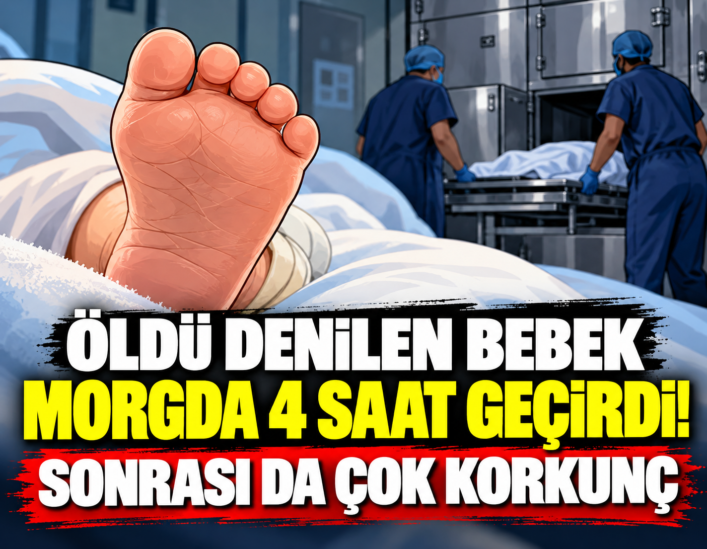 Öldü denilen bebek morgda 4 saat geçirdi! Sonrası da çok korkunç