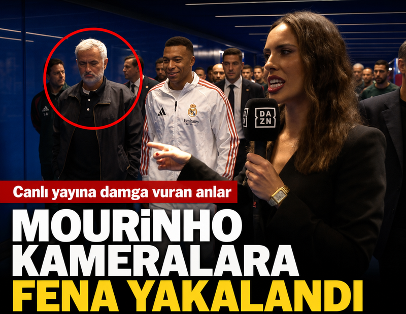 Jose Mourinho kameralara fena yakalandı