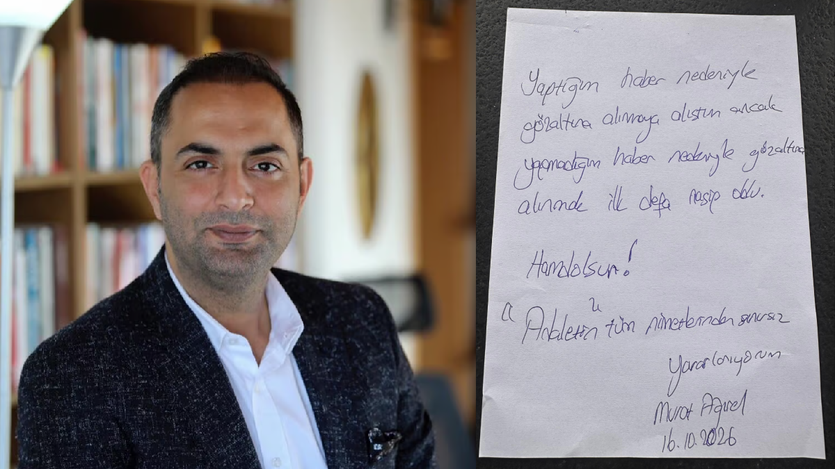 Gözaltına alınan Murat Ağırel'den mesaj var!