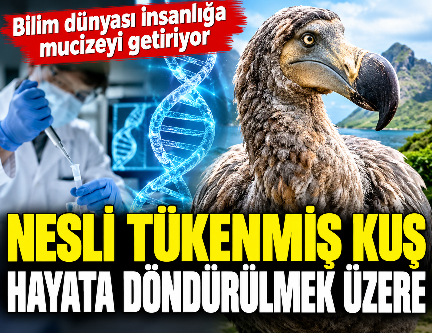 Bilim dünyası insanlığa mucizeyi getiriyor: Nesli tükenmiş kuş hayata döndürülmek üzere