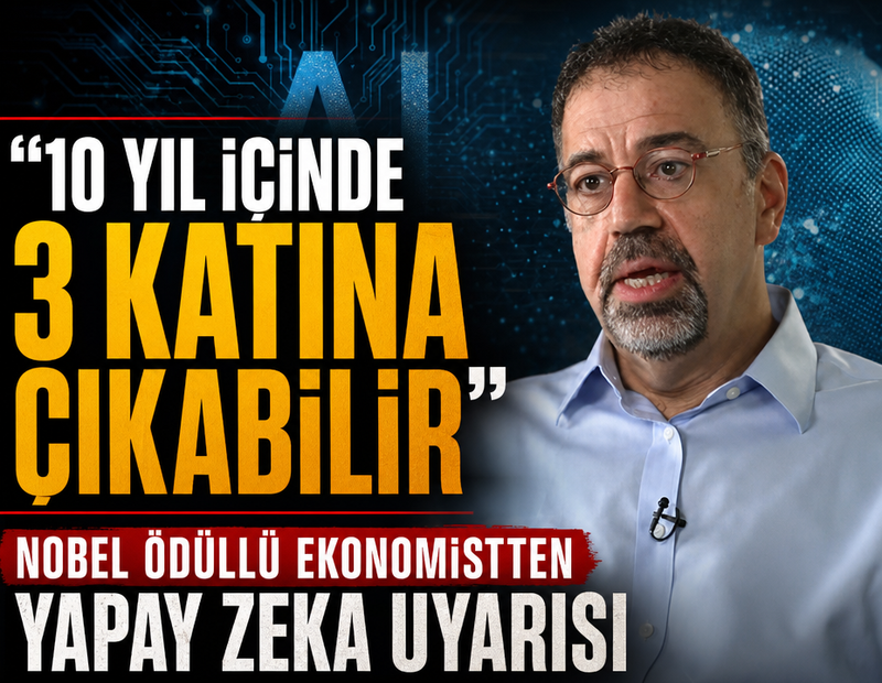 Nobel ödüllü ekonomistten yapay zeka uyarısı: 10 yıl içinde 3 katına çıkabilir