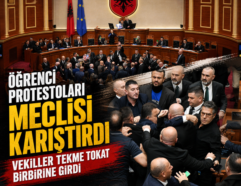 Öğrenci protestoları meclisi karıştırdı: Vekiller tekme tokat birbirine girdi