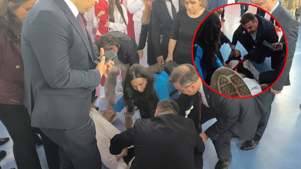 Törende fenalaşan öğrenciye doktor milletvekili ve il başkanı müdahale etti