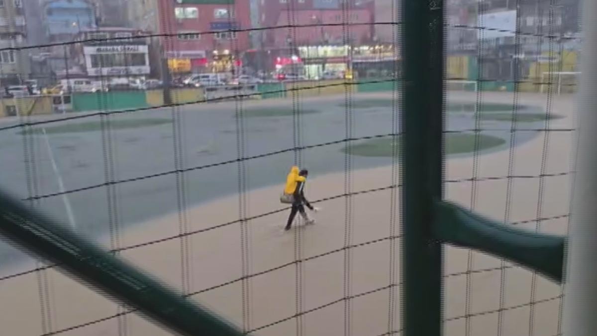 Su basan spor okulunda duygulandıran görüntüler
