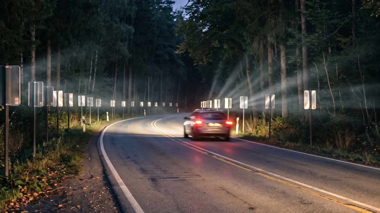 Otoyol kenarına yerleştirilen 20 bin ayna 15 yıl sonra imkansızı başardı