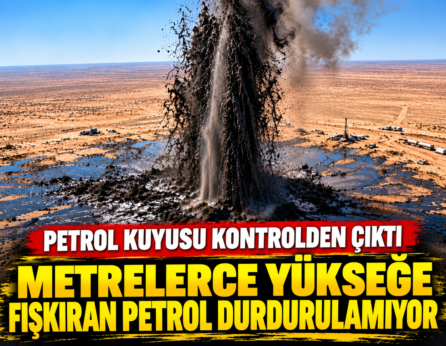 Petrol kuyusu kontrolden çıktı