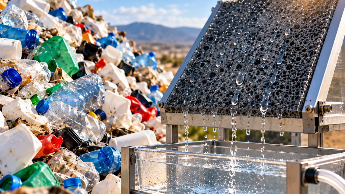 Plastik çöplerden su elde etmenin yolunu buldular