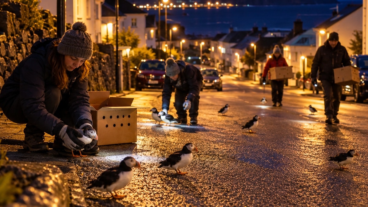 Ellerinde kutularla her gece sokak sokak yavru kuş arıyorlar