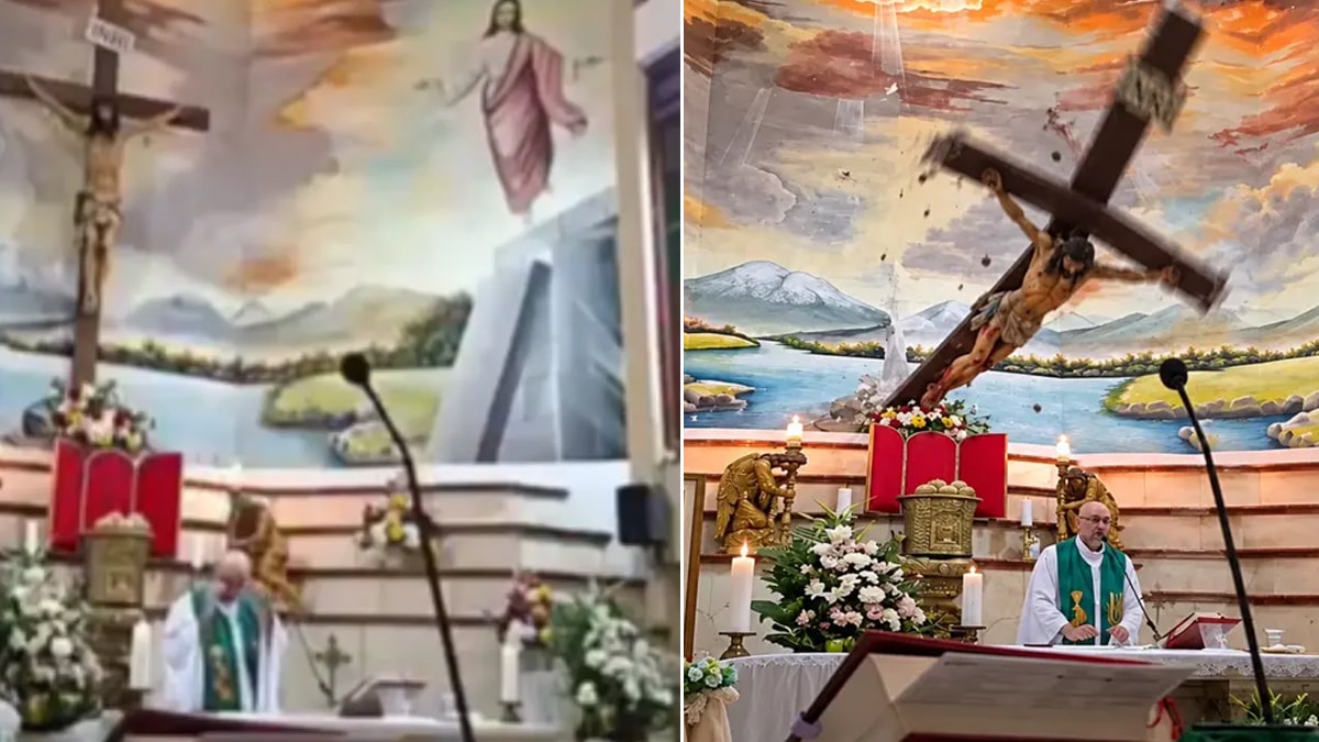 Kilisede ayini yöneten rahibin korkunç ölümü