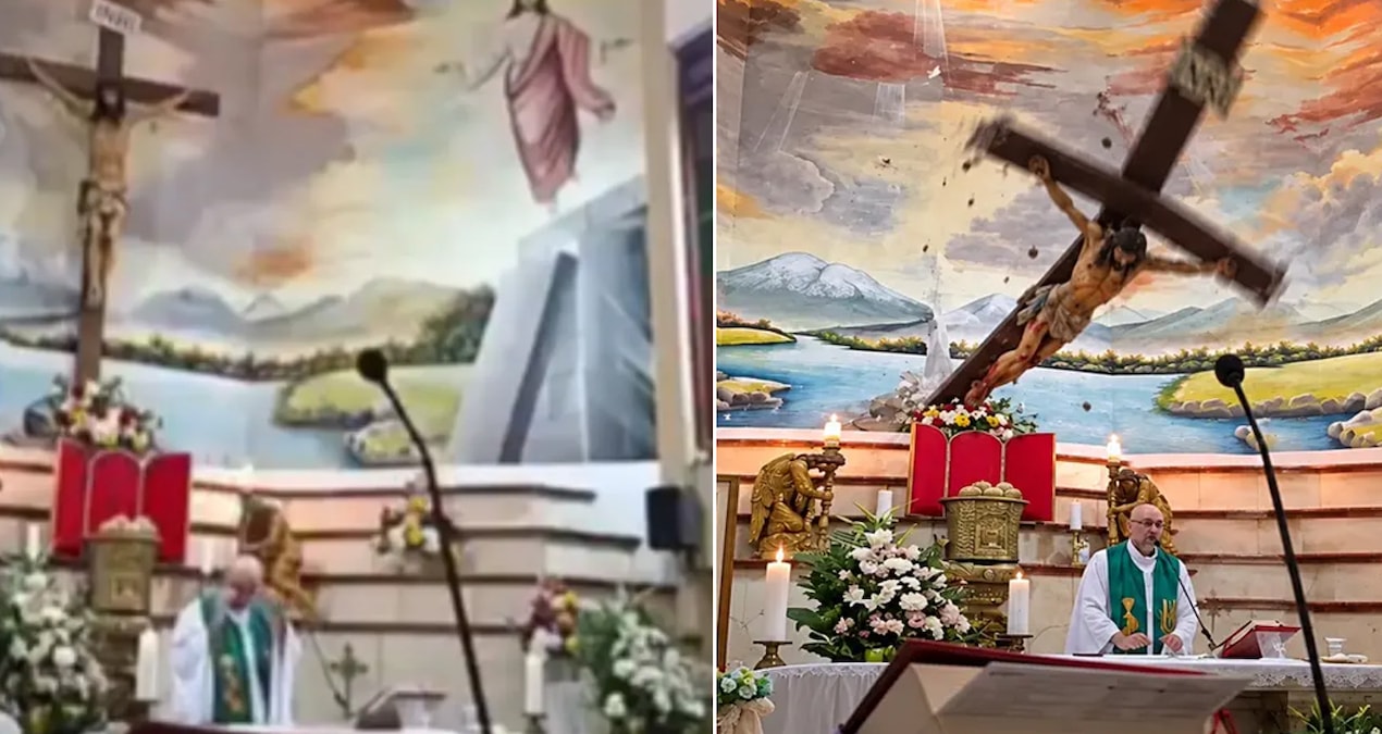 Kilisede ayini yöneten rahibin korkunç ölümü