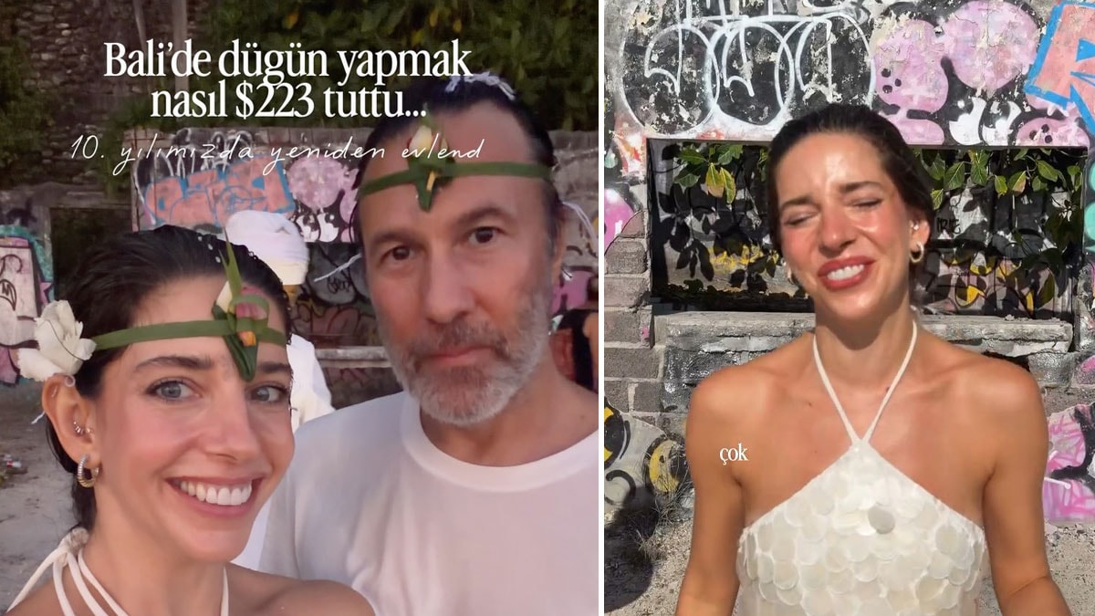 Bali'de ikinci düğün yaptılar: Sadece 223 dolar harcadılar
