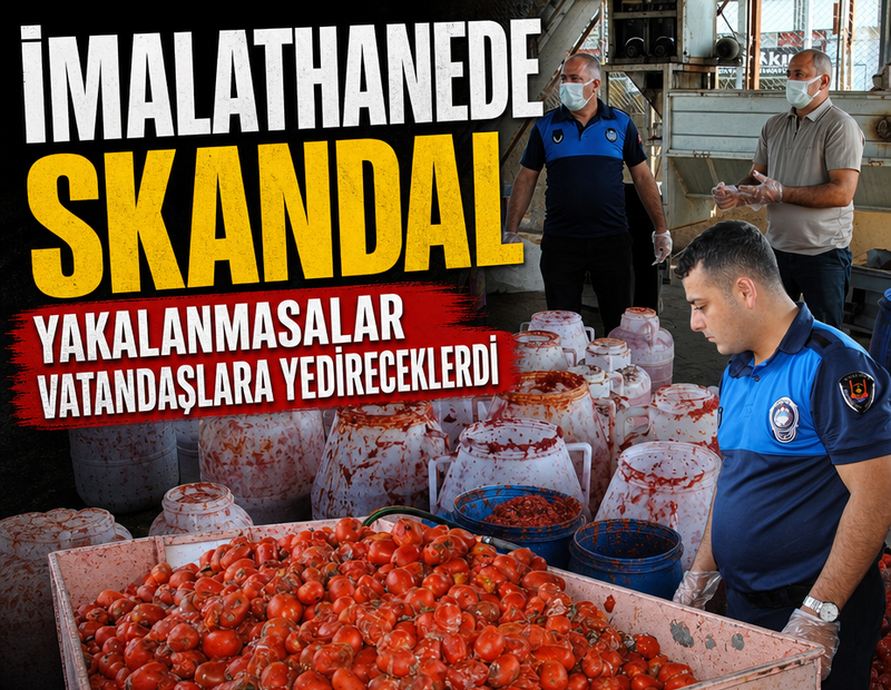 Salça ve pul biber üretim tesisinde ortaya çıkanlar pes dedirtti
