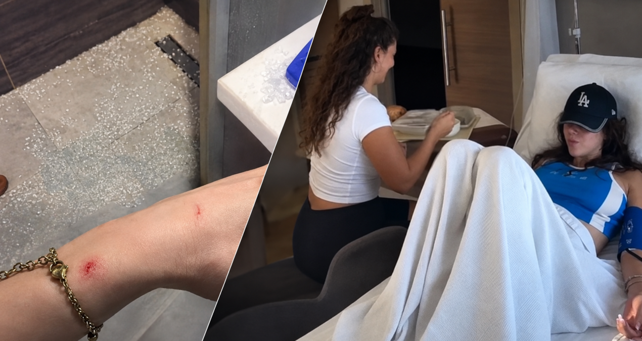 Şampiyon Nefise'nin yüzünde duşakabin patladı