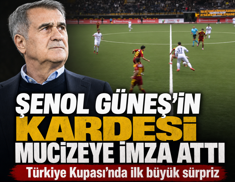 Kayserispor'u 4-1 eleyen Bitlis'in hocası Şenol Güneş'in kardeşi