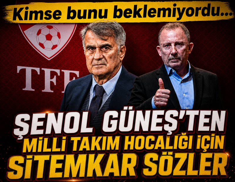 Şenol Güneş'ten Sergen Yalçın sorusuna sitemkar cevap