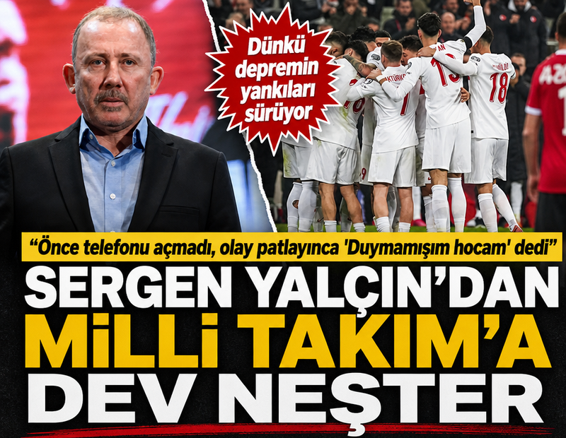 Sergen Yalçın'dan Milli Takım'a neşter: Telefon krizi büyüyor