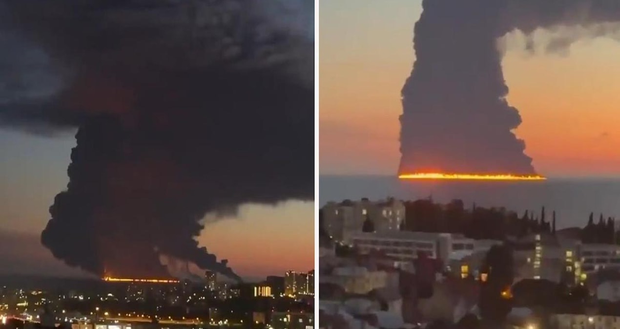 Rusya'nın Soçi kentinde petrol tankeri vuruldu