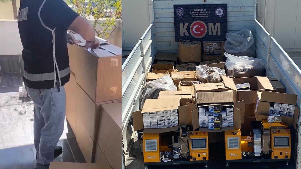 Aydın’da kaçak tütün operasyonunda 3 şüpheli gözaltında