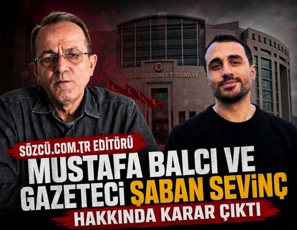 Sözcü.com.tr editörü Mustafa Balcı ve gazeteci Şaban Sevinç hakkında karar çıktı