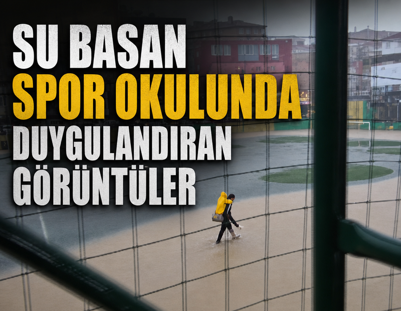 Su basan spor okulunda duygulandıran görüntüler