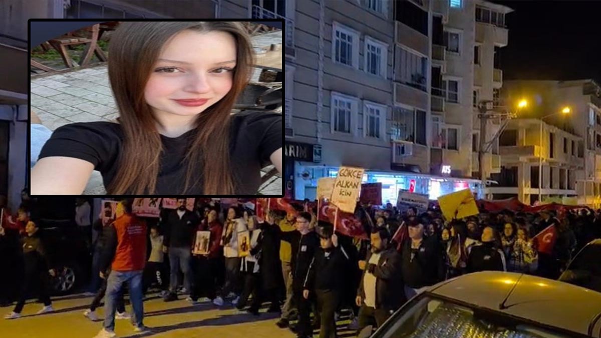 Sevgilisi tarafından boğazı kesilerek öldürülen Gökçe için yürüyüş düzenlendi