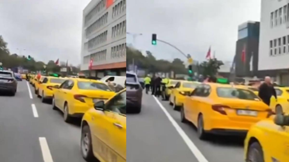 İstanbul'da 'Martı' gerginliği iddiası! Taksiciler trafiği kesti