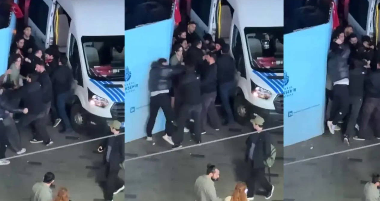 Öğrencilere yumruk atan bu siviller kim?