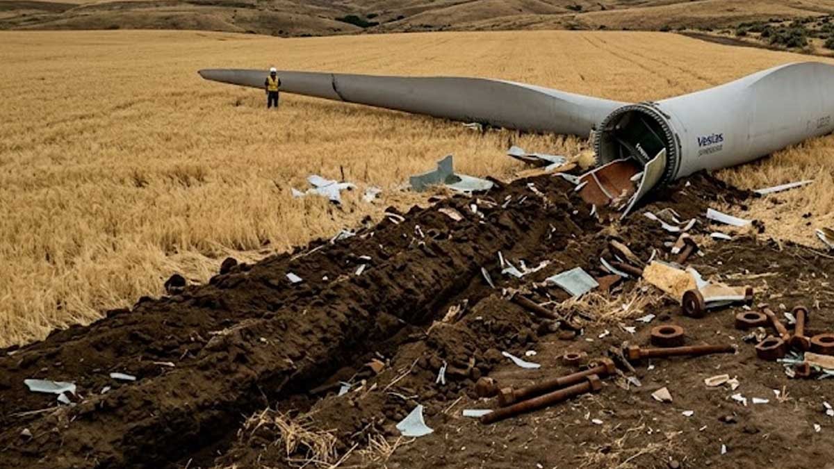 Gökten düşen 11 katlı bina: Dev kanat tarlayı böyle yuttu