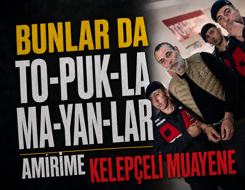Kelepçeli amirim bitkindi