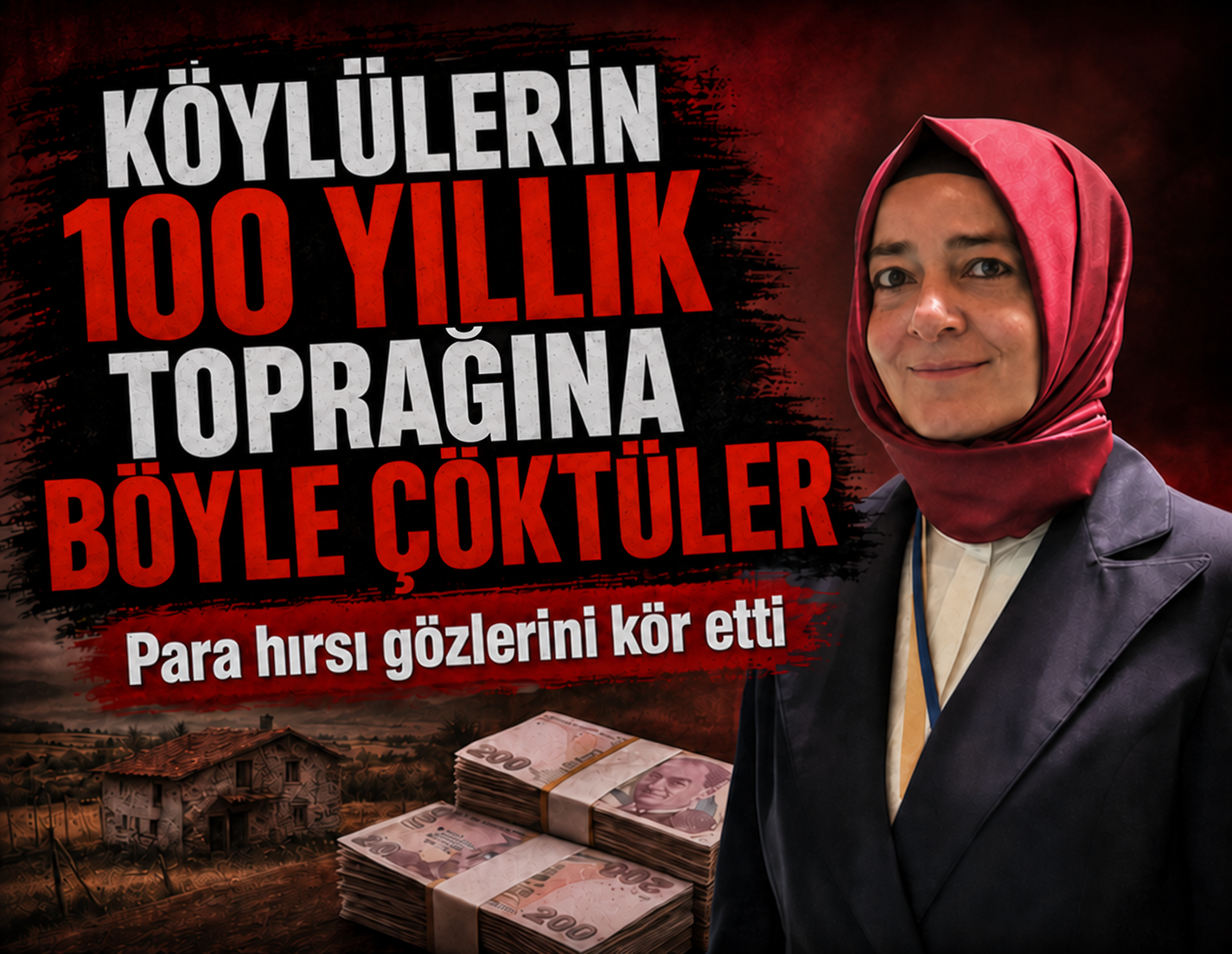 Sayanlar, köylülerin 100 yıllık toprağına böyle çökmeye çalıştı