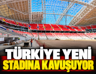Türkiye'nin 51 bin kişilik yeni stadında sona gelindi