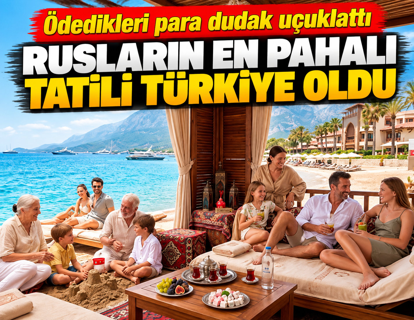 Rusların en pahalı tatili Türkiye oldu: Ödedikleri para dudak uçuklattı