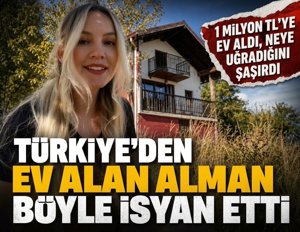 Türkiye’den ev alan Alman böyle isyan etti: 1 milyon TL’ye ev aldı, neye uğradığını şaşırdı