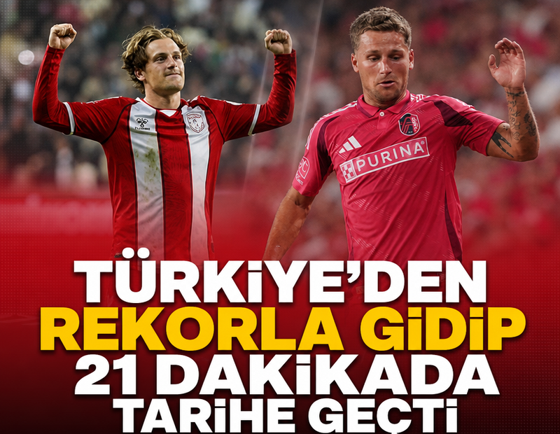 Türkiye'den rekorla gidip 21 dakikada tarihe geçti