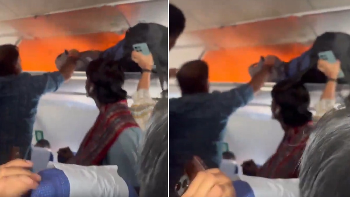 Şarj cihazı patladı uçakta yangın çıktı