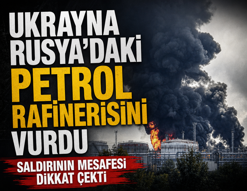 Ukrayna Rusya’daki petrol rafinerisini vurdu: Saldırının mesafesi dikkat çekti