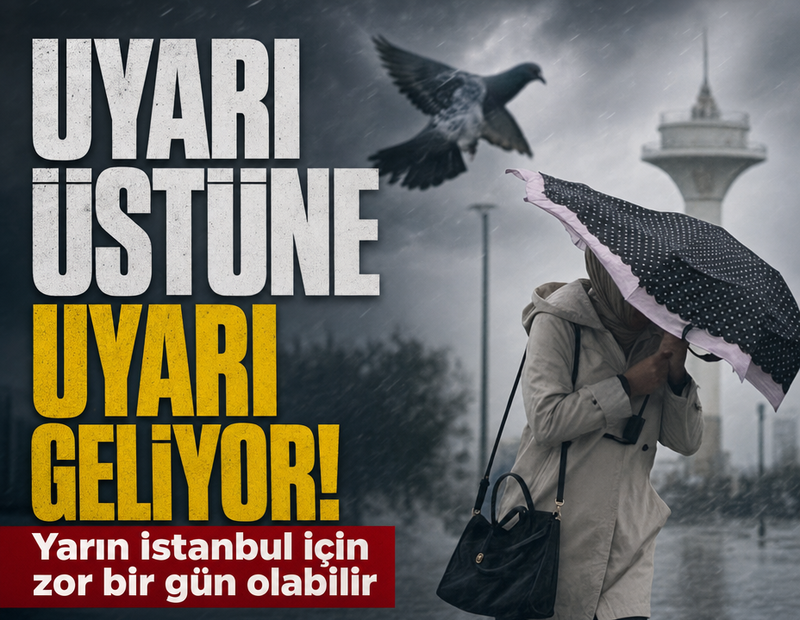 Valilik'ten İstanbul'un 5 ilçesi için gök gürültülü sağanak uyarısı